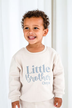 Embroidered Personalised Big/Little Sibling Sweatshirt Jumper, 7 of 10