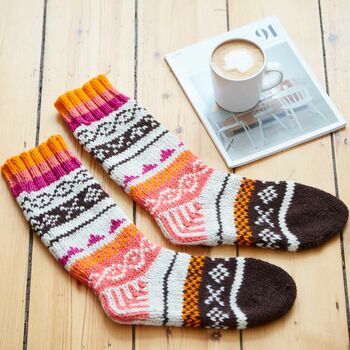 Handmade Nordic Woollen Slipper Socks, 8 of 12