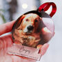 Personalised Photo Christmas Pet Memorial Decoration, thumbnail 1 of 7