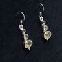 Sterling Silver And Citrine Crystal Drop Earrings, thumbnail 2 of 2