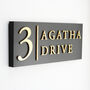 Personalised House Sign With Dividing Line, thumbnail 5 of 10