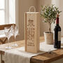 Personalised New Home Celebration Wooden Wine Box, thumbnail 1 of 3