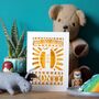 Personalised Papercut Starry First Birthday Card, thumbnail 3 of 7