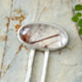 10ct Rutilated Quartz Hair Pin In Solid Sterling Silver, thumbnail 3 of 3