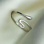 Sterling Silver Snake Adjustable Ring, thumbnail 1 of 5