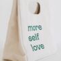 More Self Love Coffee Lunch Bag Christmas Gift, thumbnail 4 of 8