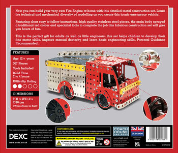 Make Your Own Fire Engine Metal Construction Set, 8 of 8