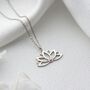 Lotus Flower Birthstone Necklace, thumbnail 3 of 12