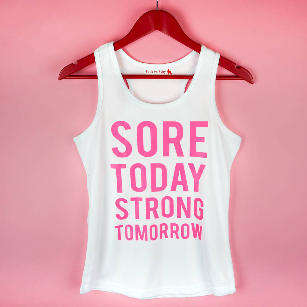 Strong Tomorrow Gym Vest Top