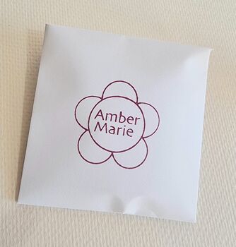 Floral Hand Painted Initial Letter Necklace Gift, 8 of 11