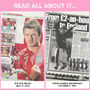 David Beckham Personalised Football Gift Newspaper History Book, thumbnail 8 of 9