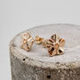 Forget Me Not Gold Vermeil Stud Earrings, thumbnail 8 of 9