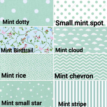 Mint And Grey Full Name Fabric Letters, 10 of 11