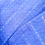 Sari Cushion Cover, Blue Silk, 46cm Handmade, thumbnail 6 of 6
