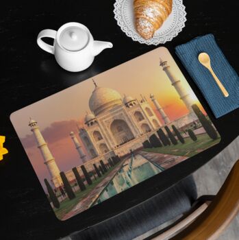 Placemats Featuring The Taj Mahal At Dusk, 2 of 2