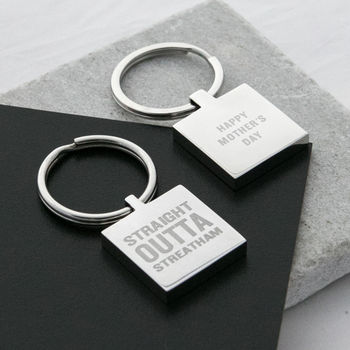 Personalised 'Straight Outta Compton' Hometown Keyring, 9 of 11