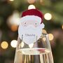 Christmas Santa Glass Decorations X 12, thumbnail 1 of 2