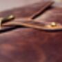 Handcrafted Men's Leather Laptop Bag Personalised Gift, thumbnail 6 of 12