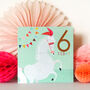 Copper Foiled Horse 6th Birthday Card, thumbnail 5 of 5