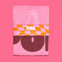 Pop The Bubbly Colourful Kitchen Tea Towel, thumbnail 2 of 6