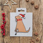 Fox Red Labrador Dog Christmas Decoration Personalisation Available, thumbnail 1 of 5