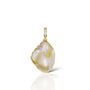 Gold Flecked Baroque Pearl Pendant Necklace, thumbnail 5 of 7