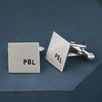 Handmade Sterling Silver Personalised Cufflinks, 2 of 12