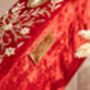 Amna Red Velvet Bridal Bangle Box, thumbnail 4 of 10