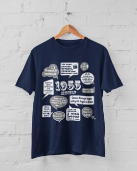 'Events Of 1955' Bespoke 70th Birthday Gift T Shirt, 5 of 9