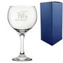 Personalised 50 Years Young Birthday Gin Glass, thumbnail 2 of 8