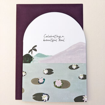 Lily Pad Lake Birthday Card For Her, 2 of 5