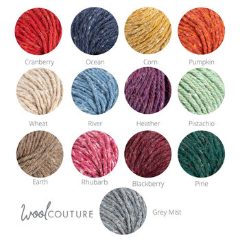 Misty Rainbow Cushion Cover Crochet Kit Beginners, 7 of 8