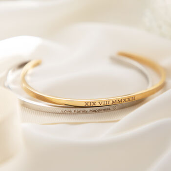 Personalised Gold Or Silver Plated Engraved Bracelet, 9 of 9