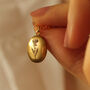 Tiny Small Personalised Oval Locket With Photos, thumbnail 1 of 11