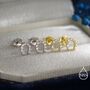 Sterling Silver Extra Tiny Horseshoe Stud Earrings, thumbnail 7 of 12