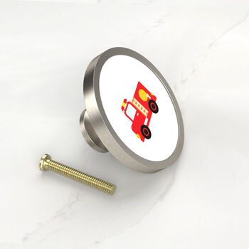 Boys Bedroom Knobs Transport Vehicles Cars Drawer Door Cupboard Cabinet Handle Available In A Gold, Silver, Black And Antique Gold Base, 3 of 7