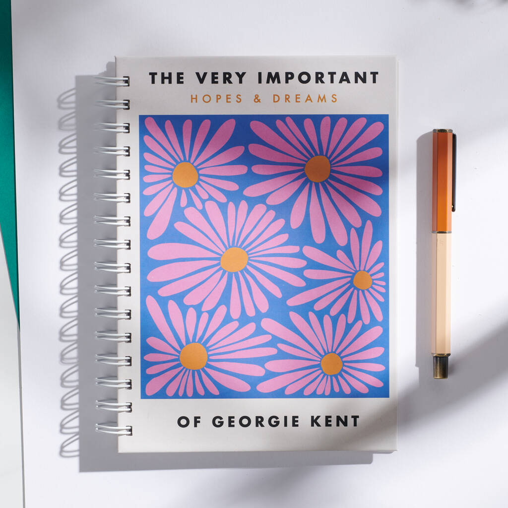 Personalised Matisse Style Floral Notebook, 1 of 6