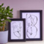 Woman Life Drawing Figure Monochrome Riso Print On Recycled Paper, thumbnail 4 of 8