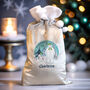 The Snowman And Snowdog Luxury Pom Pom Grey Sack, thumbnail 2 of 4