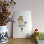 Tawny Owl And Ivy Berries Giclee Fine Art Print, thumbnail 5 of 9