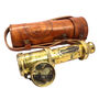 Nautical Brass Telescope With Leather Case, thumbnail 12 of 12