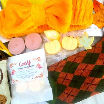 Cosy Pumpkin Season Gift | Hygge Spa Pamper Hamper, 4 of 10