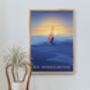 Go Windsurfing Travel Poster Art Print, thumbnail 5 of 8