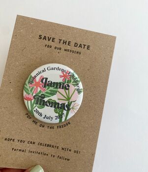 Botanical Hothouse Floral Save The Date Magnet, 2 of 7