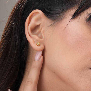 9ct Gold Ball Stud Earrings – 6mm, 3 of 10