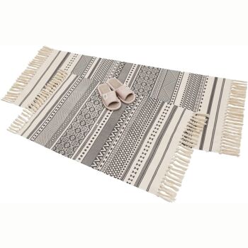 Set Of Two Cotton Woven Area Rug, 3 of 9