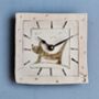 Ceramic Wall Clock Brown Dog, thumbnail 3 of 6