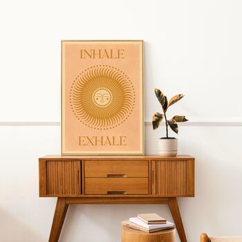 ‘Inhale Exhale’, Bohemian Sun, Wellness Art Print, 3 of 6