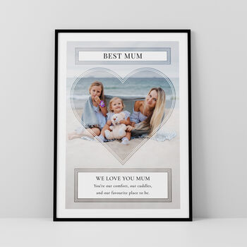 Best Mum Personalised Photo Print Wall Art Gift For Mum, 3 of 5