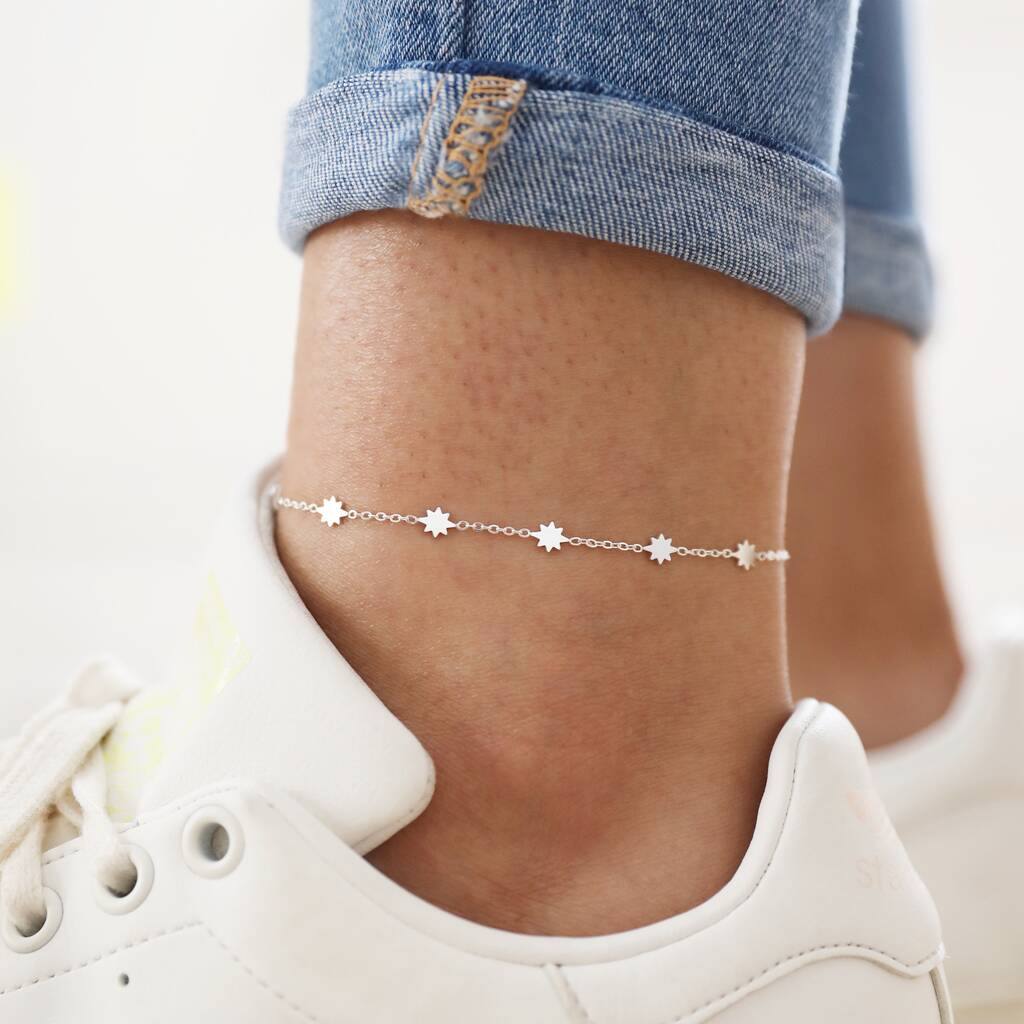 Stainless Steel Starry Anklet, 1 of 8